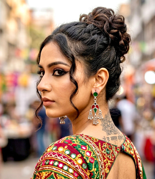 Surmayi jhumkis