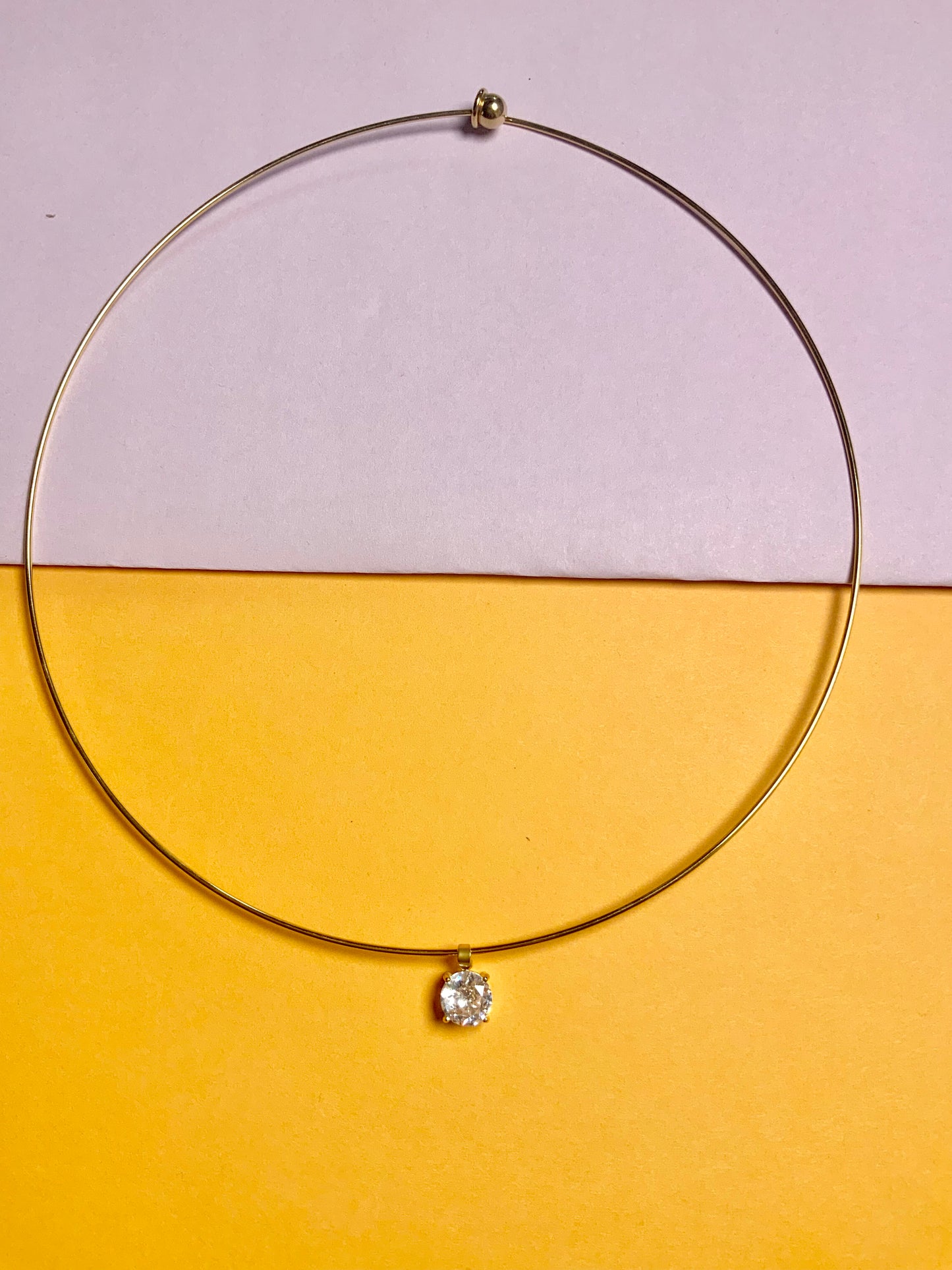 Soft gold choker