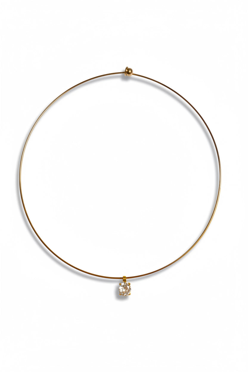 Soft gold choker