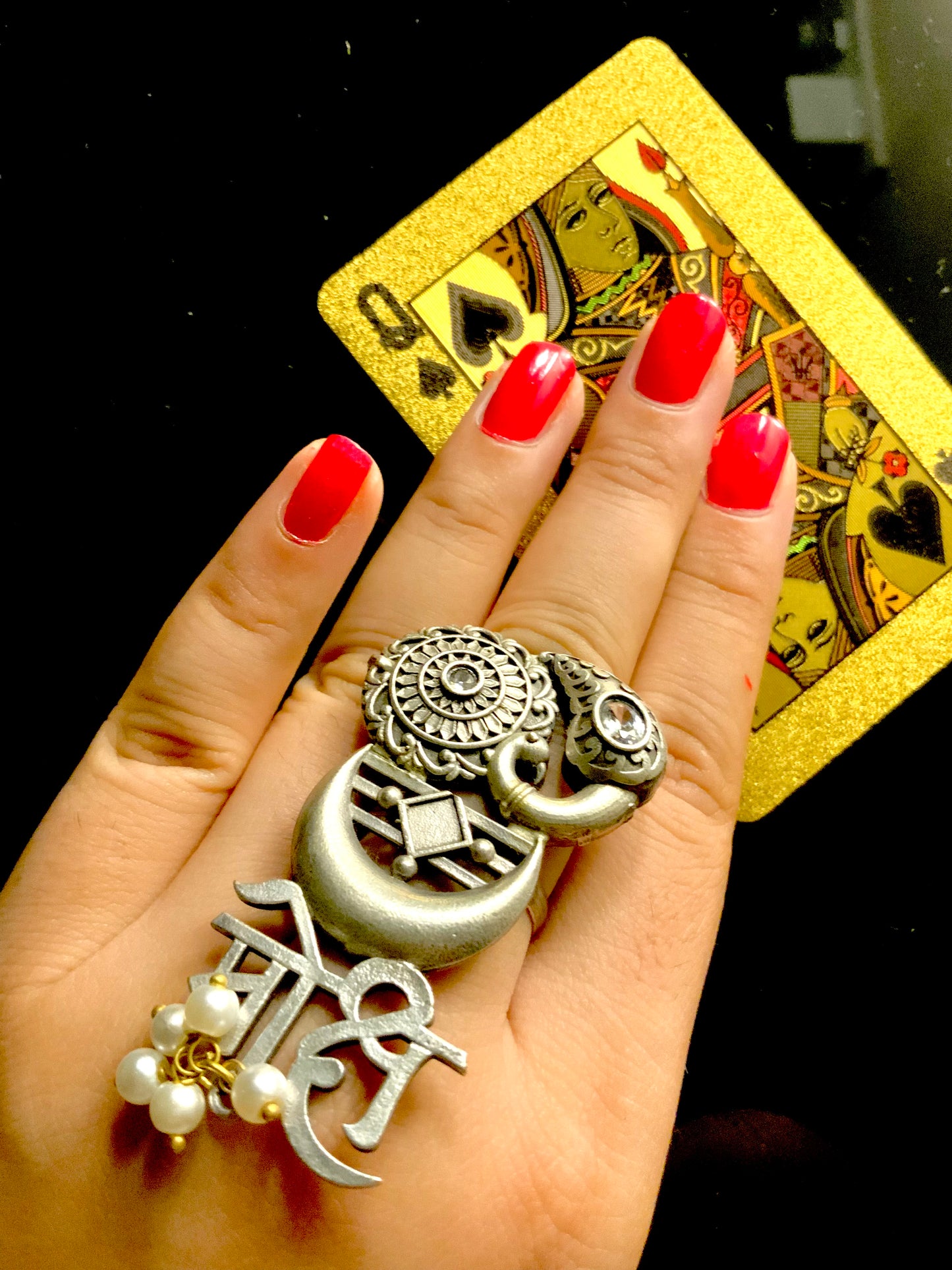 Moksh statement ring