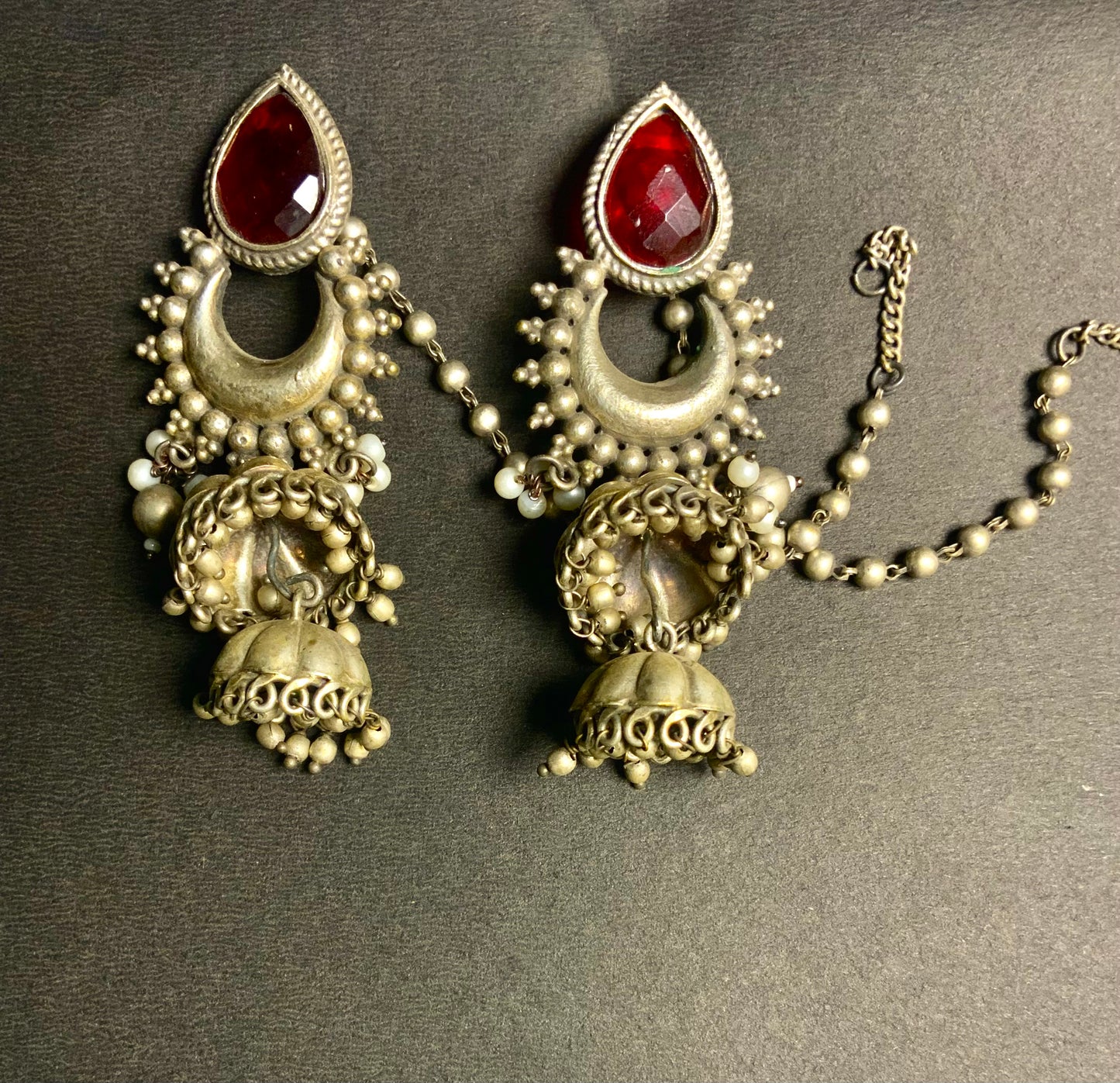 Chaandni jhumkas