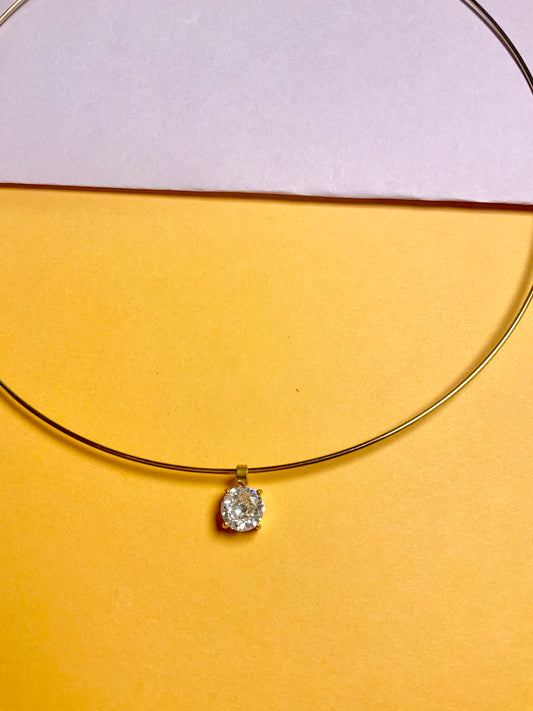 Soft gold choker