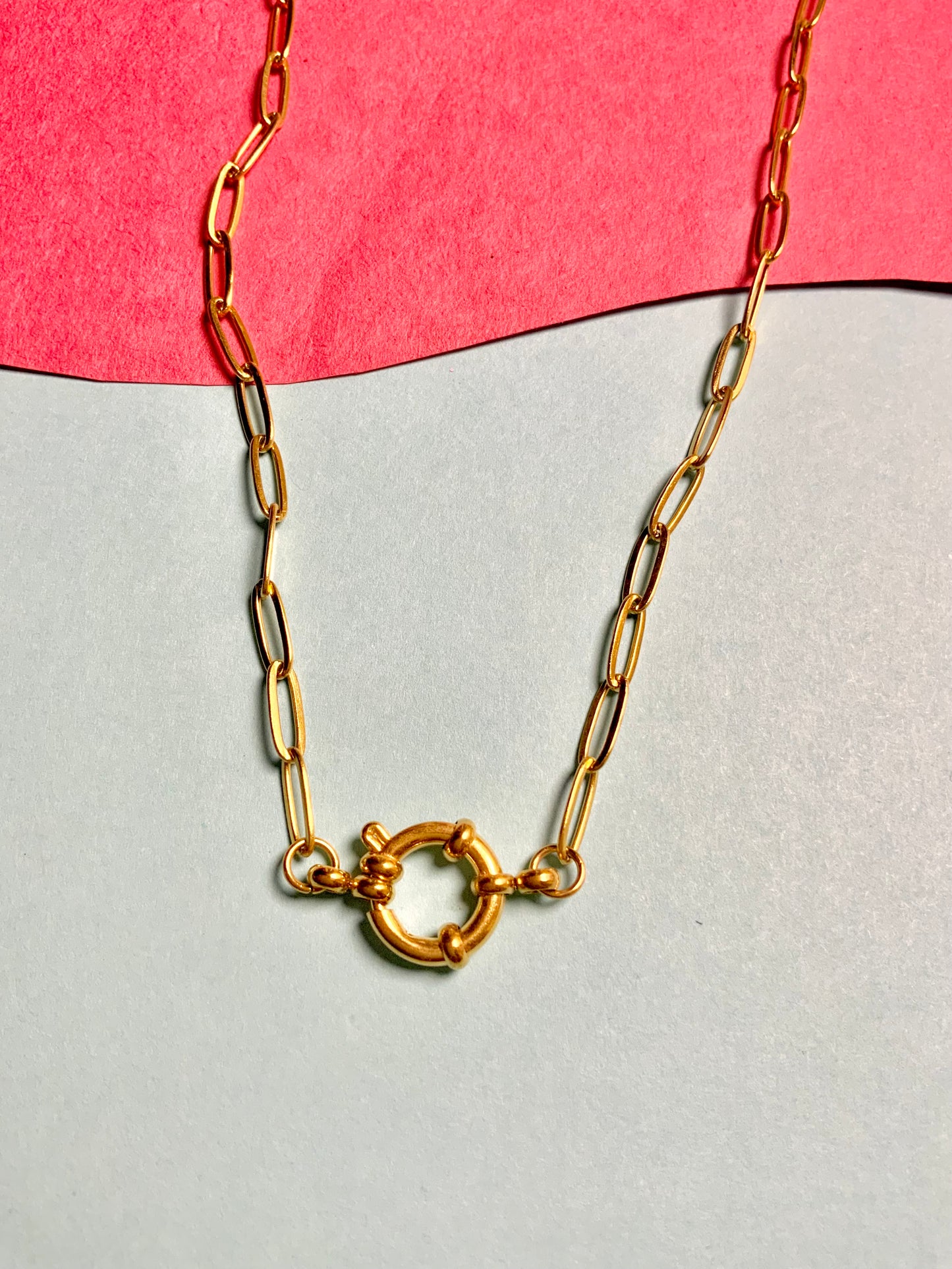 Clasp paperclip chain