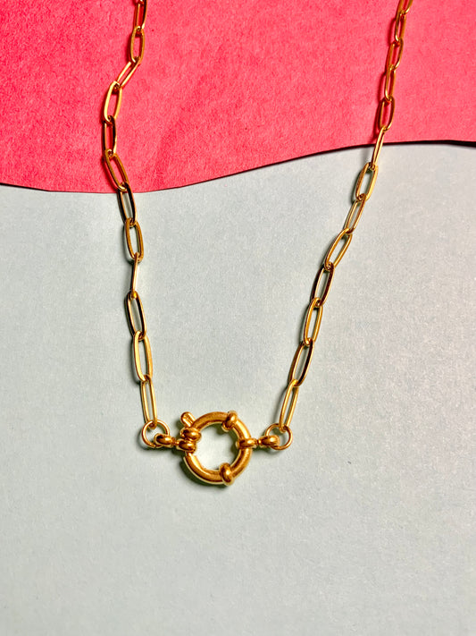 Clasp paperclip chain