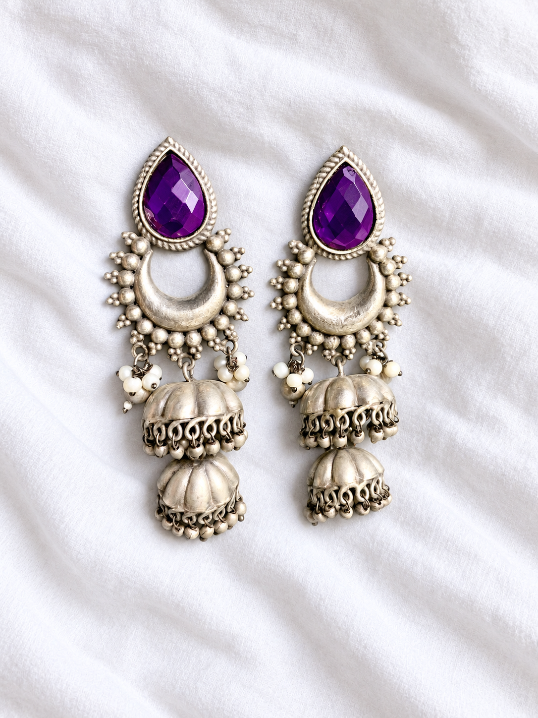 Chandni jhumkas
