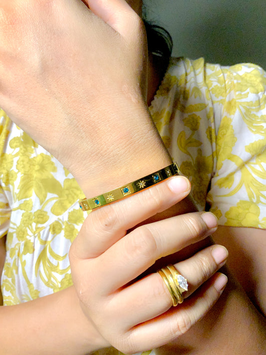 Moonstone cuff