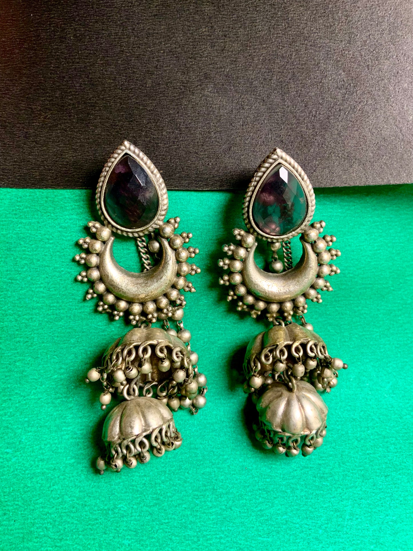 Chandani jhumkas
