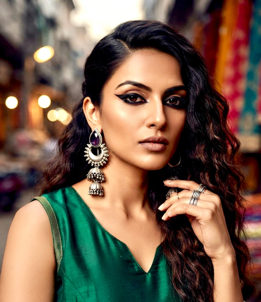 Chaandni jhumkas