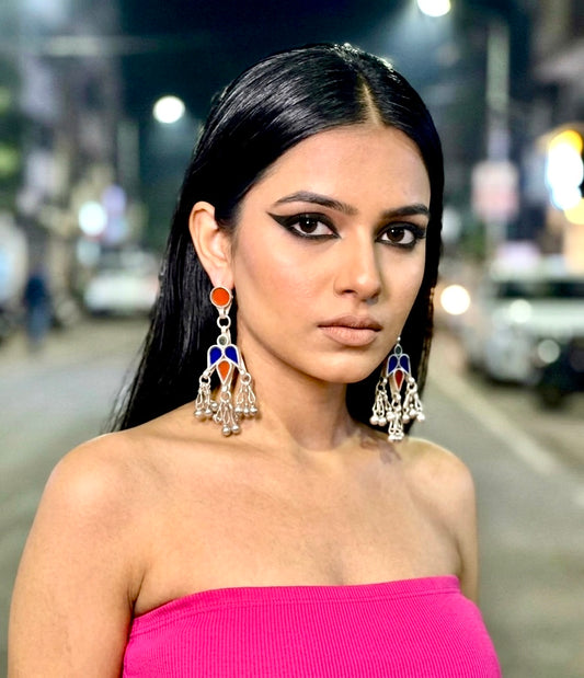 Surmayi jhumkis