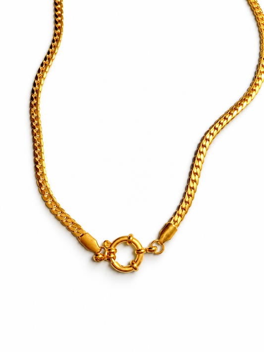 Clasp curb necklace