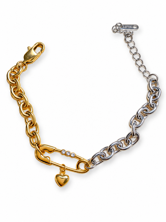 Emo love bracelet